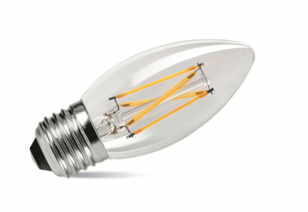 2W LED Filament Candle Bulb - Screw 