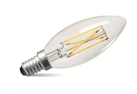 2W LED Filament Candle Bulb - Small Screw