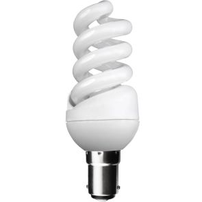11W Extra Compact Spiral - Small Bayonet - Warm White